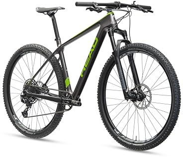 HEAD Unisex - Adult Trenton 1.0 Mountain Bike, Grey Metallic/Green