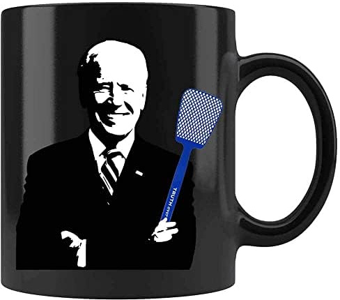 Coffee Mug Joe Biden's Fly Swatter Coffee Mug Funny Ceramic Black, 11 Oz 745821 225589