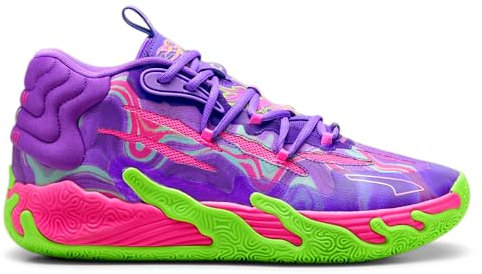 Puma Mb.03 Toxic 37891601 - Scarpe da basket da uomo, con lacci, colore: Viola, Viola, 11