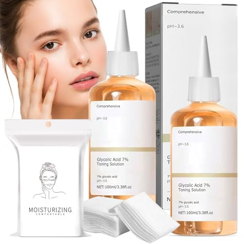 Glycolicacid 7% Toning Resurfacing Solution 2 Flaschen 100ml Toner Skincare Hautpflegeserum Toner Toning Solution GesichtspflegeSerum Suitable für All Skins