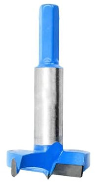 Forstner Bit, Hex Shank Woodworking Hole Saw, Blue Flat Wing Hinge Counterbore Boring Drilling Bits Wood Cutter Auger Opener Tools(42mm)