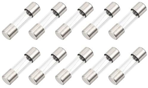 sourcing map 10 Stück Glasticherung 1,6 A 125 V 5 x 20 mm Glasrohrsicherungen schnell wirkende Sicherungen für Leiterplatten, elektronische Geräte, Haushaltsgeräte, Lichterketten