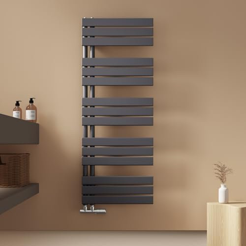 EMKE Radiador de Toallas, 1320x500 mm, Antracita, 661 vatios