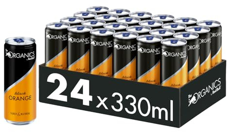 The ORGANICS by Red Bull Black Orange | Bio Getränk, Orangen Geschmack, 100% natürliche Zutaten, 330 ml, 24-Pack