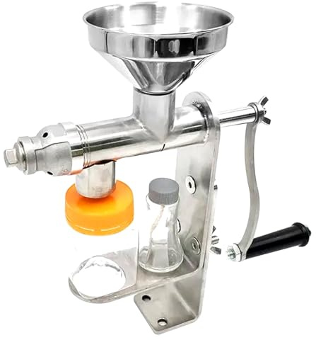 Machine d'extraction d'huile - Presse manuelle en acier inoxydable pour extraction d'huile de noix, graines, arachides, olives et huiles essentielles