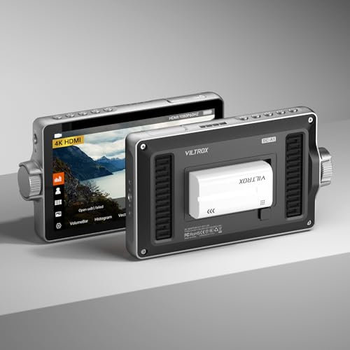 VILTROX DC-A1 2800nit Video Field Monitor, 7 inch Touchscreen Kamera Field Monitor mit Lüfter, 1920x1080, 4K HDMI in/Out, 170° Weitwinkel