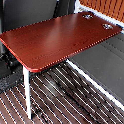 Tavolo pieghevole da parete per camper, tavolo da picnic portatile per uso esterno, ideale per postazione di lavoro in campeggio e roulotte (rosso)