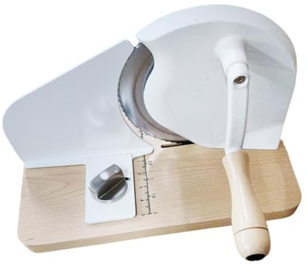 Pitycbo Pane Home Pane Taglia in Modo Uniforme E Uniforme Taglia Macchina per Affettare con Spessore Regolabile per Professionisti, Bianco