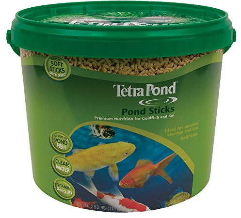 TetraPond Pond Sticks, Pond Fish Food, For Goldfish And Koi, 2.53 Pounds