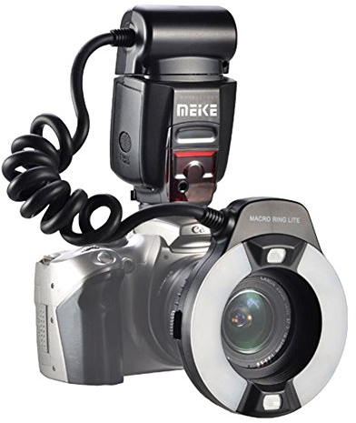 Meike MK-14EXT iTTL TTL LED Macro Ring Flash Light for Nikon D4 D800 D5200 D7100 DSLR Camera with Hot Shoe Mount