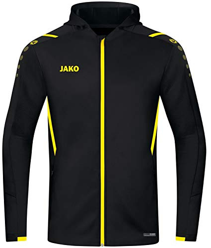JAKO Träningsjacka för män Challenge med Kapuze träningsjacka med huva svart, XL