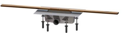 KESSEL Duschrinne Linearis Infinity 90 L: 1000 mm, DN 50, Bronze, gebürstet 45204.10