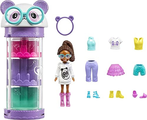 Polly Pocket Mattel Style Spinner Fashion Closet Panda (HKW05)