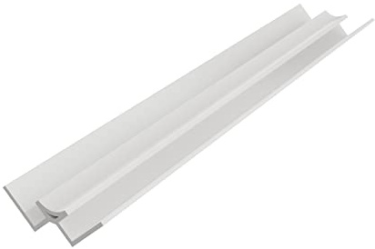 NRG PVC Panel Trims Internal Corner 2.6M for 10mm PVC Panel White 5 PCS | Finishing Profiles, for Bathroom PVC Panels Shower Wet Room, for Shower Room, Kitchen, Ceiling, Wet room, Shower Enclosure