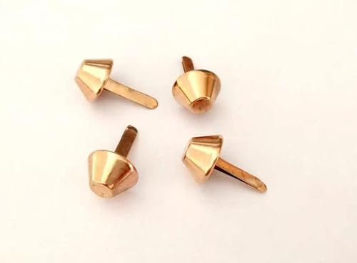 ANVALI Polstermöbelnägel Sofanägel, 50 Stück Geldbörse Gepäcktaschen Fußnägel Eiseneimer Nagelköpfe Brads Box Tack 12 mm Hardware Geeignet for Schulbüro (Color : OneColor, Size :