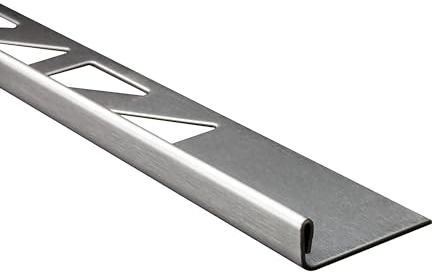 50x L-Profil Edelstahlschiene Fliesenprofil Fliesenschiene Edelstahl V2A L250cm 6mm gebürstet