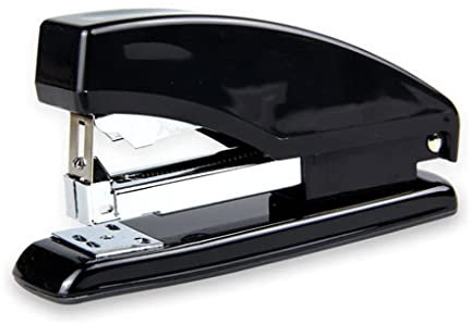 UYUME Schreibtisch mit Einer kleinen Schreibmaschine, Tragbarer Hefter for den Schreibtisch, 20-Blatt-Hefter, Schreibtischhefter, Hefter und Hefter, ergonomische Hefter for das Büro (Color : Black)