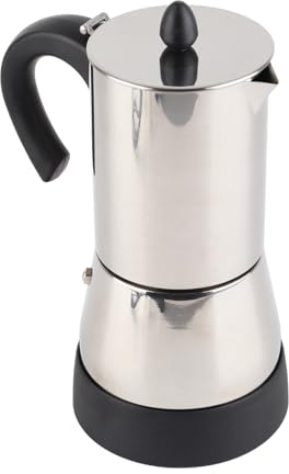 Gavigain Macchina da Caffè Elettrica Moka in Acciaio Inox da 300ml
