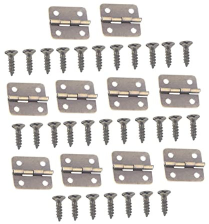 DOITOOL 100pièces Charnières Vintage Bronze Ancien Vis Pour Accessoires Parfaites Pour Boîtes Modèles Et Bijoux