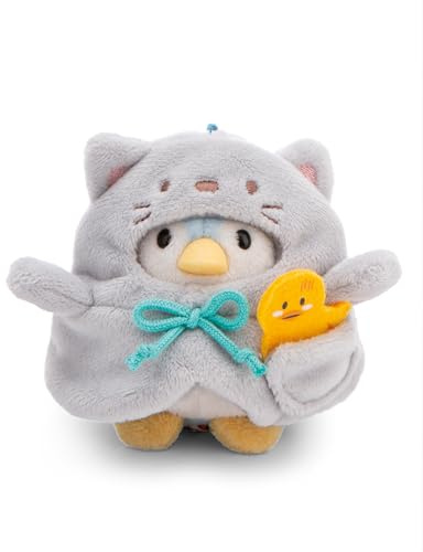 NICI MYMOCHI Kuscheltier Set - Pinguin Kuscheltier Waddle 8 cm mit Ente und Katzenkostüm in Geschenkbox, Flauschiges Stofftier zum Kuscheln, Spielen und Liebhaben - 61143