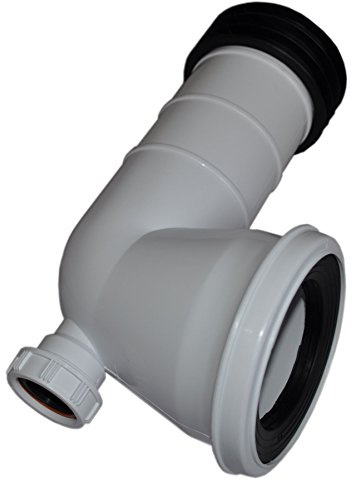 ODSUPPLIES - 90 Degree Bent Toilet Pan Connector & 32mm Boss | Internal Drainage & Waste/Flexible/Pan Connector