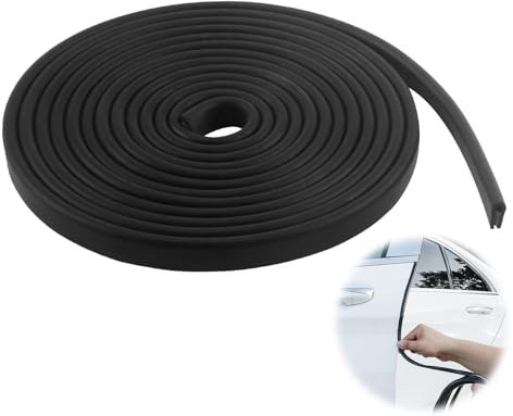 Profilé de Protection des Bords en EPDM, Joint en Caoutchouc, Applicable à Protection pour Tôle, Portes de Voiture, Trappes, Coins de Table (2mm*3m)