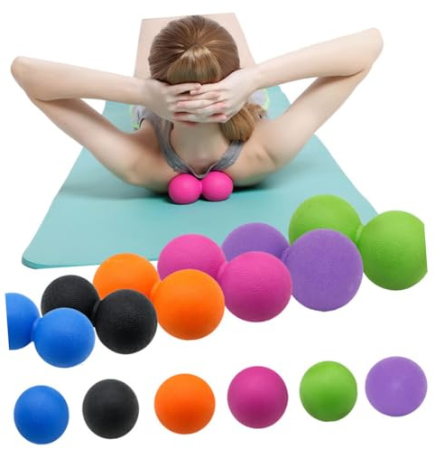 FRCOLOR Peanut Massage Doppelter Massageball Zur Muskelentspannung Für Gezielte Schmerzbehandlung Und Mobilitätsförderung Für Büro Und Fitness