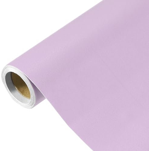 QUARKZMAN 118 x 15.7 Papier Peint Violet, Papier Peint Autocollant, Papier Contact Violet en Vinyle de Couleur Unie Auto-Adhésif pour Décoration Murale