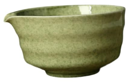 HGZLQKD Ceramics Matcha Bowl in Traditional Porcelain Bowl 450 Ml Chawan with Artisanal Japanese Beak for Beginners, Matcha Green