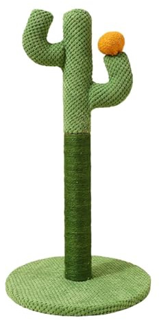 Arbre à chat en sisal avec griffoir vertical et cadre d'escalade interactif pour chats et chatons d'intérieur (taille M)