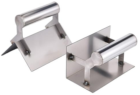 2 paletas de esquina interior y exterior, interior y exterior, 90 grados, de acero inoxidable, para pared