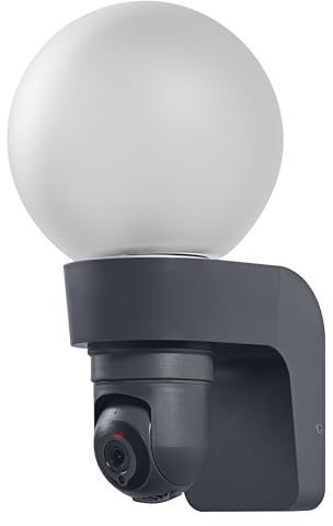 Osram SMART+ Outdoor-Wandleuchte mit Kamera, E27-Sockel | SMART+ Globe Camera, Outdoor Lighting Accesories, Schwarz, , 1-Pack