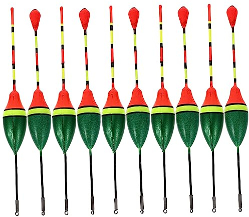 TOYANDONA 15pcs Fishing Floats Carp Pole Bobbers Coarse Fishing Water Buoy Dark Tackle Tools Random Color