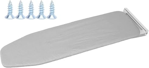Planche à Repasser Murale Pliable avec Housse en Coton résistant à la Chaleur, Design Rabattable pour la Maison et l'appartement