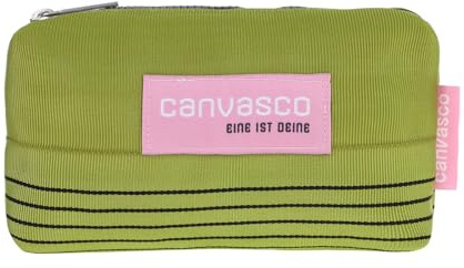 CANVASCO Make-up Tasche aus Hafengurt in hellgrün - Federmäppchen robust und mit zeitlosem Design - Kosmetiktasche