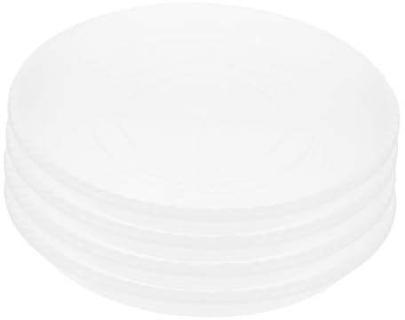 Angoily 4 pièces Lot de Soucoupes Transparentes pour Pot de Fleurs sous-Plat Rond Plastique Robuste Bac à Eau Anti-Fuite pour Plantes Intérieur et Extérieur Plateau Polyvalent pour Jardin