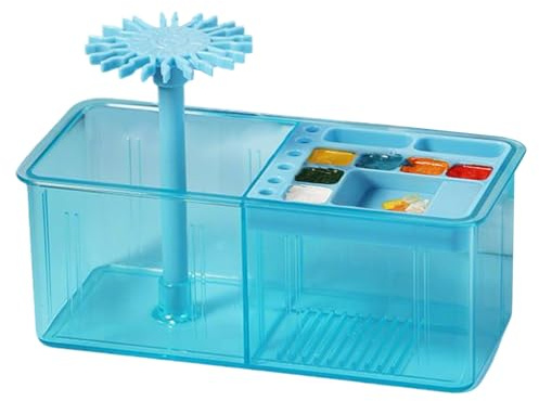 Paint Brush Organizer | Multifunctional Paintbrush Cleaning Rack,Acrylic Paint Brush Cleaning Cup - for Professionals Artists Students Hobby Painters Craft Enthusiasts Teachers Beginners Painters