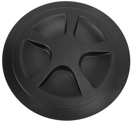 Bnineteenteam Piastra Rotonda per Ponte di Barche, Elevata Resistenza, Marina, Adatta a Ponti di Accesso per Yacht, Veicoli Ricreativi, Materiale AB, 8 (Black)
