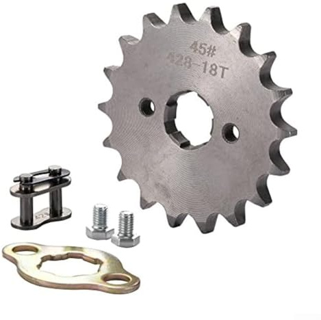 Piastra di fissaggio per catena pignone moto, 1 set con piastra di fissaggio in acciaio da 20 mm di diametro interno per motori fuoristrada da 50 cc, 70 cc, 90 cc, 110 cc