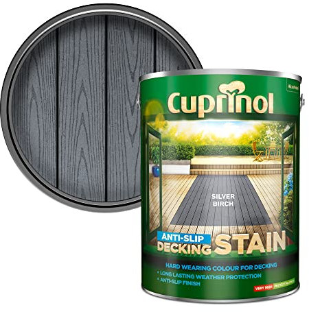 Dulux Cuprinol Anti-Slip Decking Stain - Silver Birch - 5L