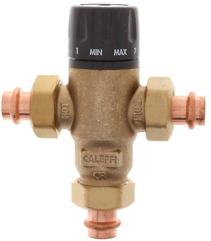 1/2 Press MIXCAL 3-Way Adjustable Thermostatic and Pressure Balanced Mixing Valve
