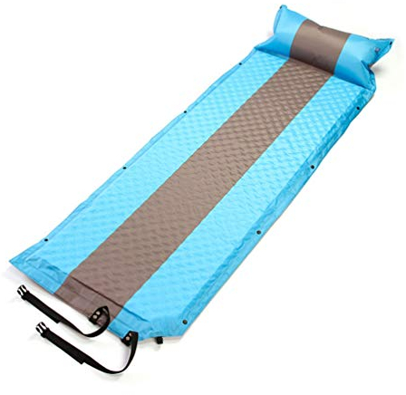 RONGJJ Isomatte Camping Isomatte Aufblasbar, Kleines Packmaß Isomatte Camping Selbstaufblasbare, Leicht & wasserdichte Kompakte Für Outdoor, Trekking, Blue Gray