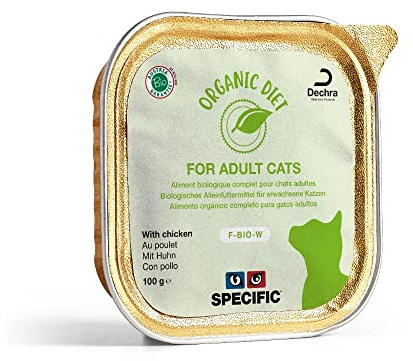 SPECIFIC FELINE F-BIO-W ORGANIC CHICKEN CAJA 4X8X100GR