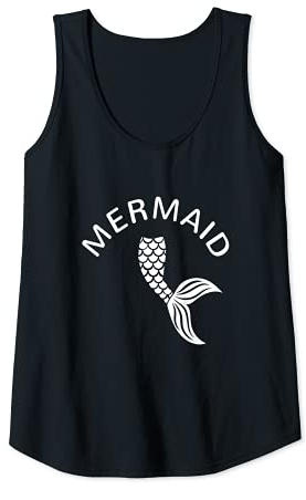 Damen Meerjungfrau Flosse Meerjungfrauenflosse Meerjungfrauen Tank Top