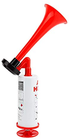 Tomotato Air Horn, Tragbares Druckluftfanfare Air Horn Handheld Luftdruck Fanfare Pumpe Lärm Maker Signal Horn Warnsingnal Fanfare für Sport Veranstaltungen Auto