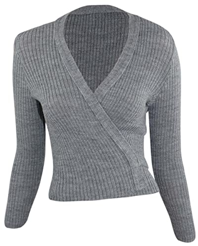 Intermezzo Mädchen Ballett Wickeljacke 6811 Jersey Elipor - Farbe: Grau (033) - Größe: 4