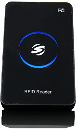 RFID Lesegerät, kontaktloser Kartenleser und Kartenlesegerät, Card Reader mit USB, Beste Schlüsselkarte für Chipkarten, Zugangskontrolle, HD-RD80 HDWR
