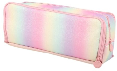 Oyachic 3 Fächer Mädchen Pencil Case Große Kapazität Federmäppchen Etui Stifte Schreibwaren Schreibtisch Organizer für Büro Frauen