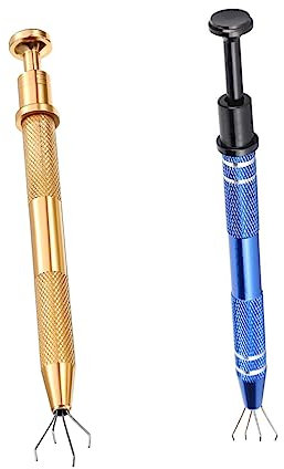 jojofuny 4pcs Golf Ball Retriever Grabber Diamond Claw Pickup Tool Bead Grabber for Jewelry Work