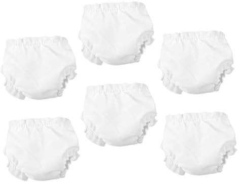HEMOTON 10 Zoll Puppenunterwäsche Babypuppen-windelset Weiß Wiederverwendbares Und Verstellbares Zum Geburtstag Kindertag Oder Feiertag